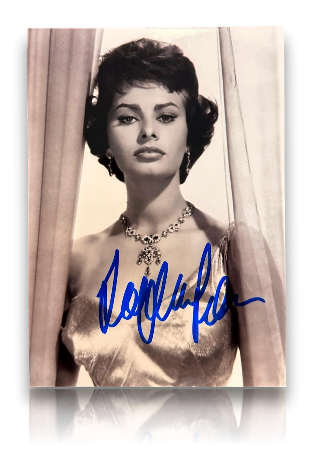 Sophia Loren - Original Autogramm - signierte Fotografie - Filmstar - Hollywood0