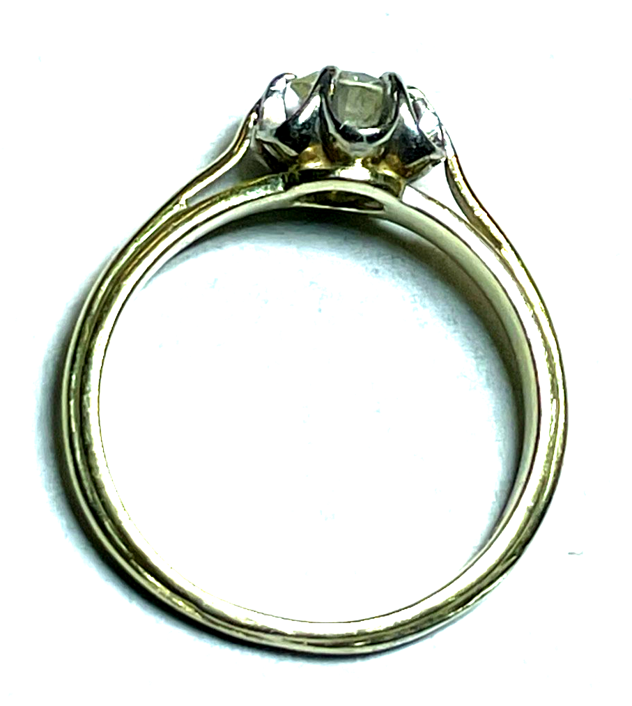 585 Gold 14 K Ring Solitär Brillant 0,5ct. Juwelier Qualität RG 54 Verlobung4
