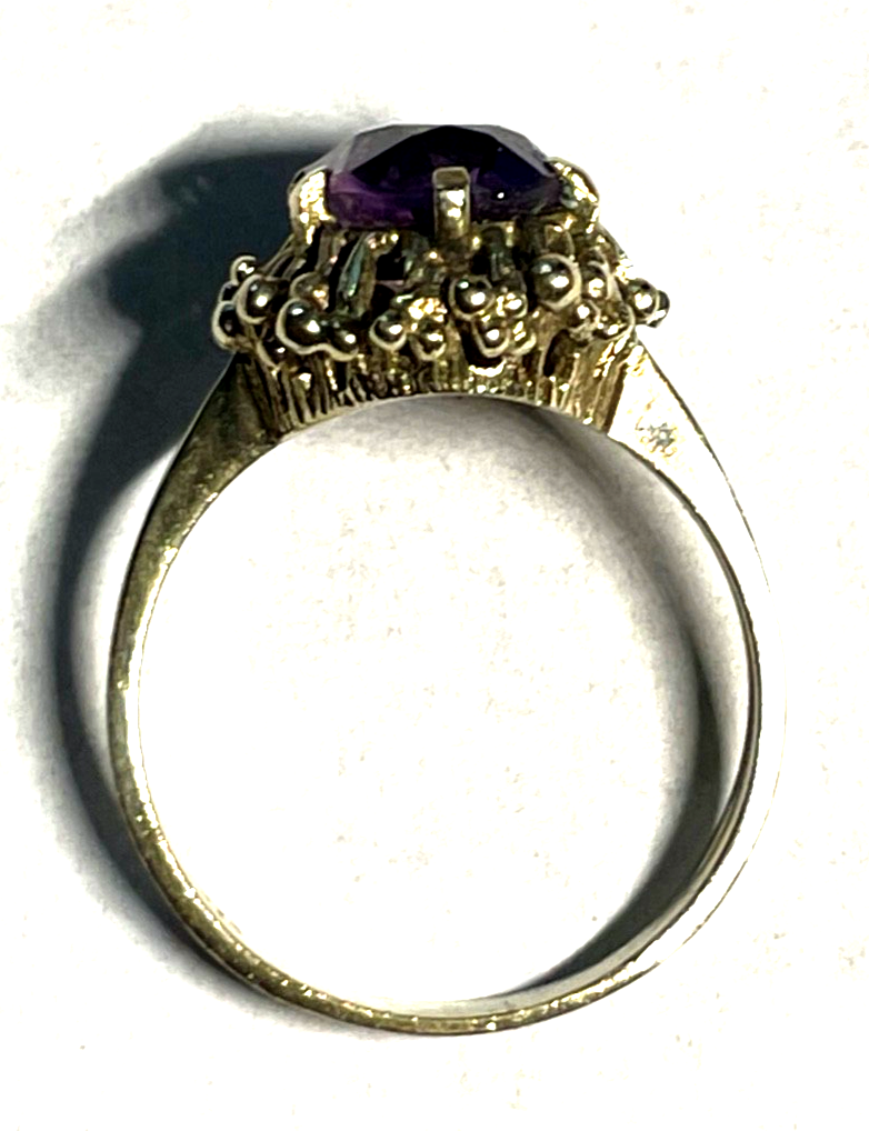 Klassisch Design 333 Gold 8 K Ring Amethyst Ø 18,4 mm RG 58 Juwelier wunderschön7