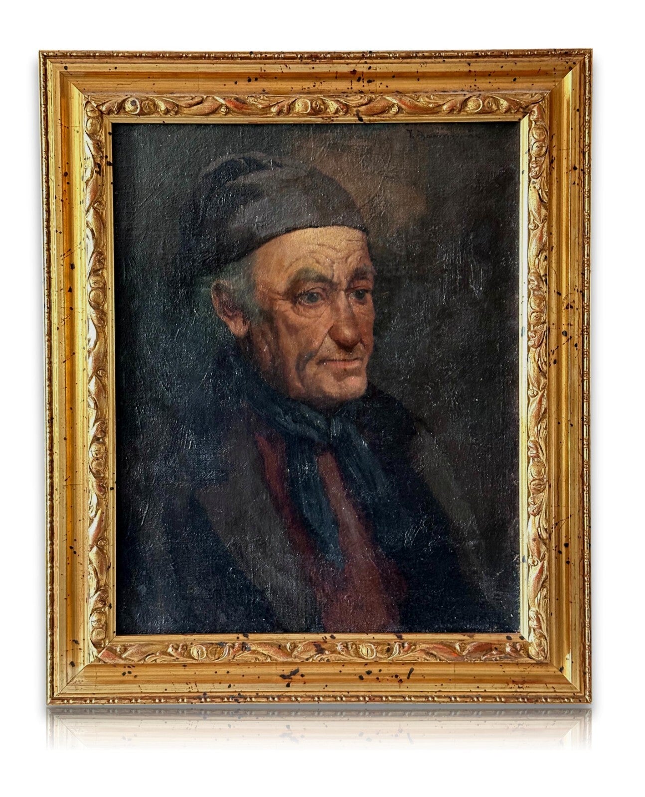 Öl auf Leinwand - Georg W. Brennemann 1856-1906 - Porträt Herrenportrait - sign.0