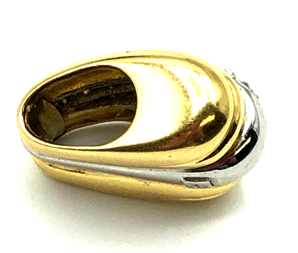 Massiv 750 Gold 18 K Gold Gleiter Schieber Anhänger 0,4 Brillant Juwelier Unikat10