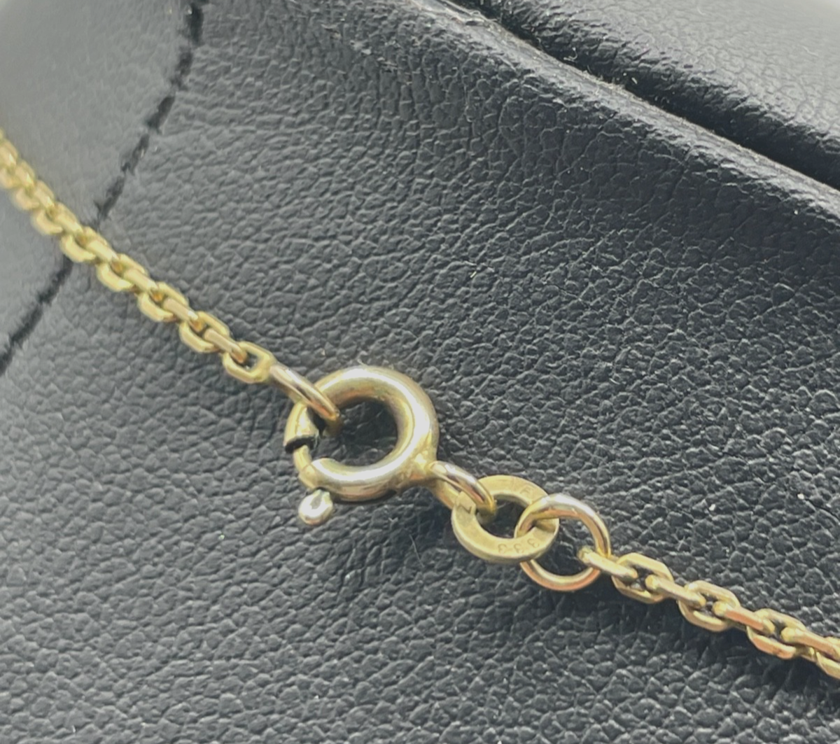 333 Gold 8 K FBM solide 46 cm Ankerkette mit Amethyst Ø 10 mm Anhänger klassisch5