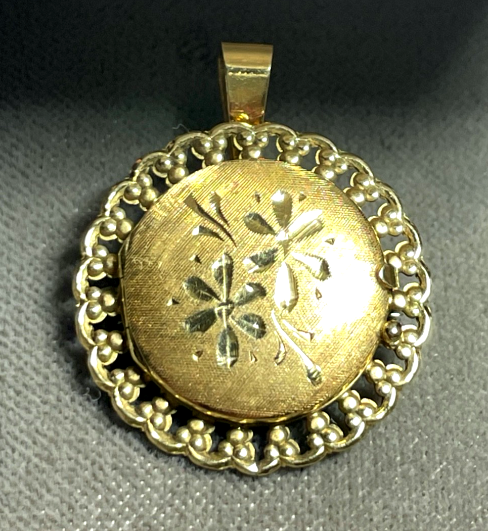 750 Gold 18 K variabel Medaillon Anhänger Brosche solide Juwelier Qualität0