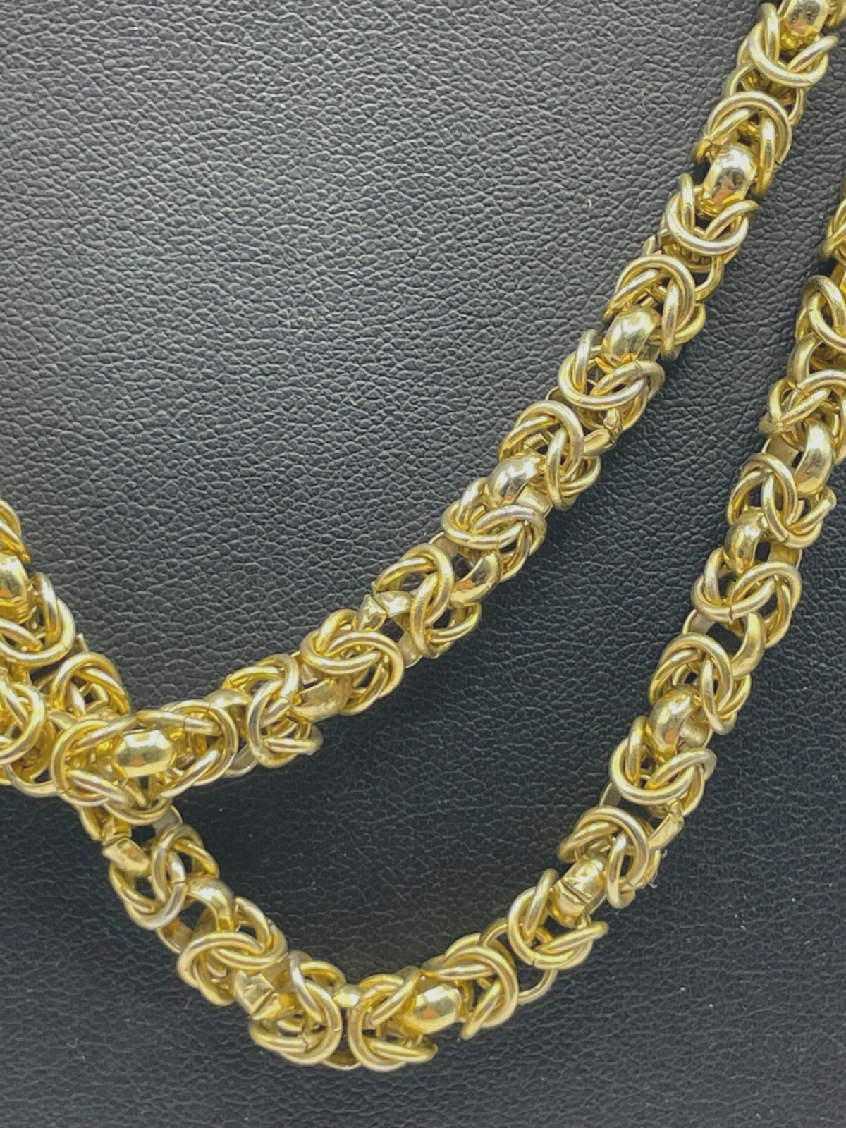 Vintage Statement Königskette L 93 cm  B 6mm vergoldet hochwertiger Modeschmuck2