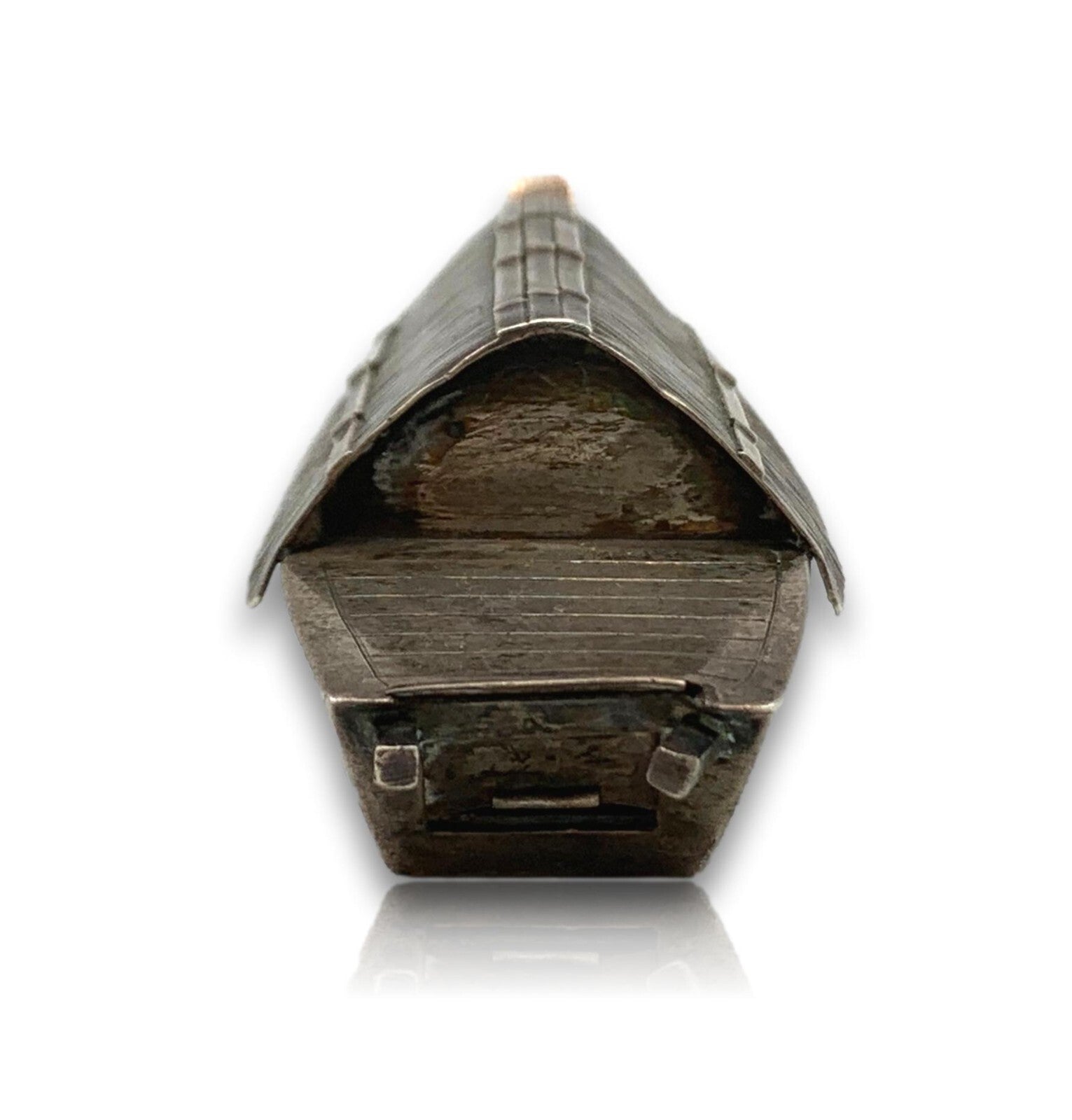 Miniatur Sampan Boot Gondel - 950er Sterling Silber - Salzstreuer - Handarbeit5
