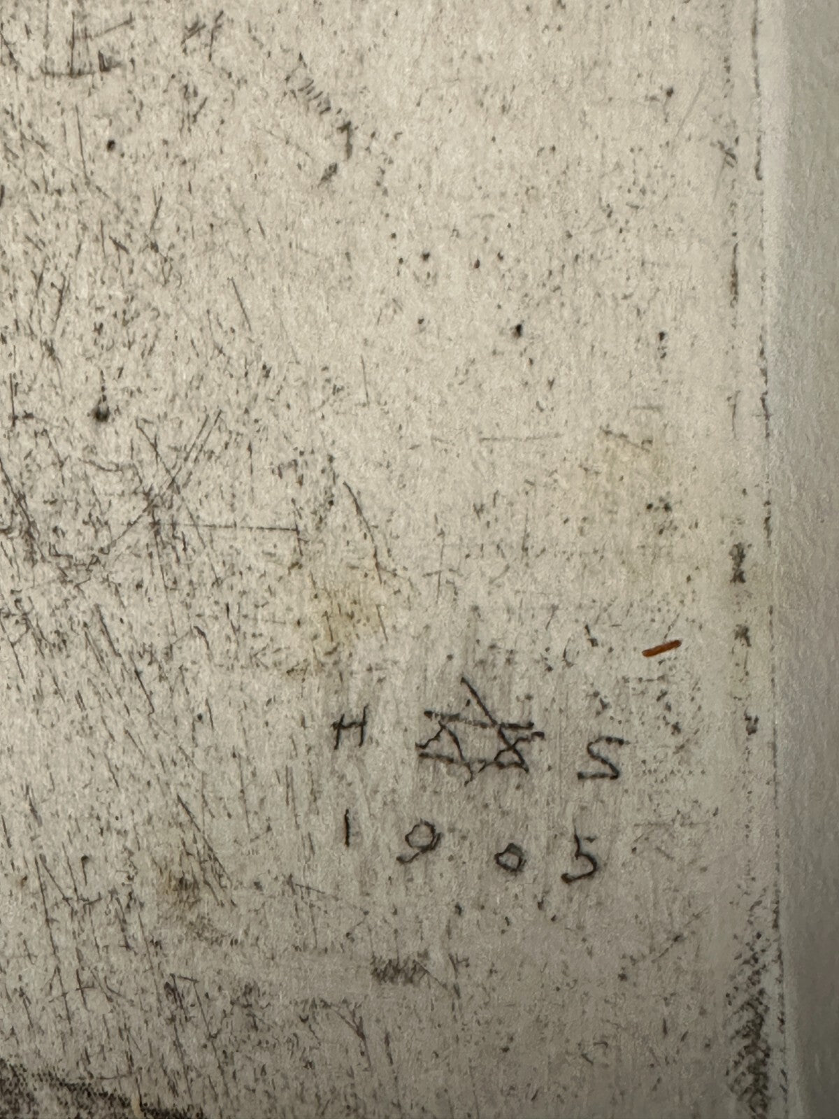 Hermann Struck 1846-1944 - Radierung  'Alter Jude aus Jaffa' - gerahmt Glas5