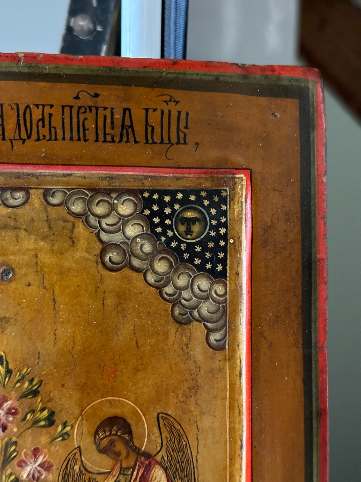Ikone Gottesmutter ‚aller betrübten Freunde‘ - Russland um 1800 - Eitempera Holz7