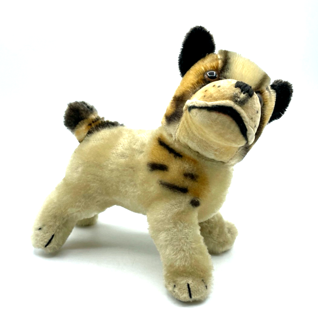 Antik Steifftier Steiff Hund Bully Bulldogge gepflegt H ca. 17 L ca. 15 cm0