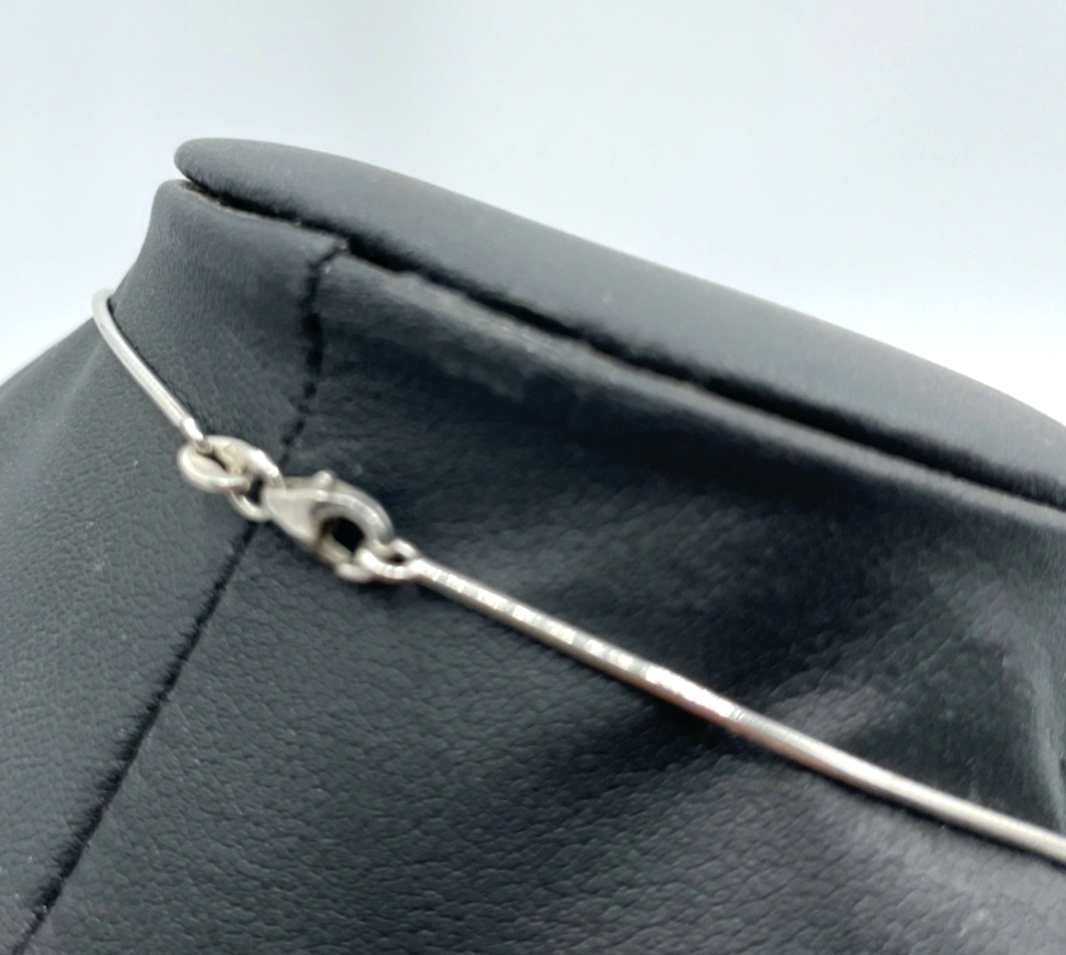 Attraktiv + groß Statement TAU Anhänger Achat Druse + Schlangenkette 925 Silber3