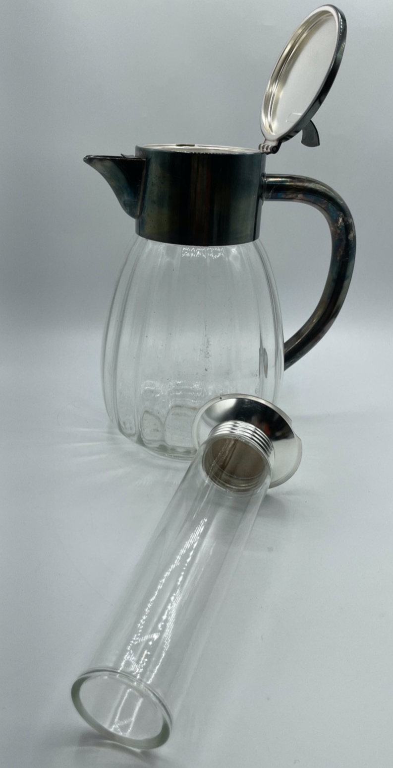Vintage WMF Kalte Ente Kristallglas Krug versilberte Montur 2 Ltr  Top Gepflegt2