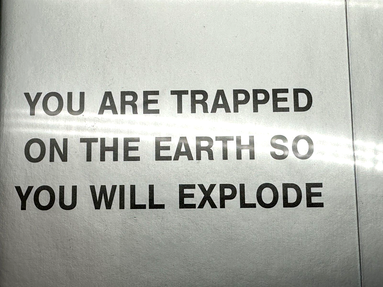 Jenny Holzer - Living Series - Druck auf Silberpapier - gerahmt - Kunstsammlung2