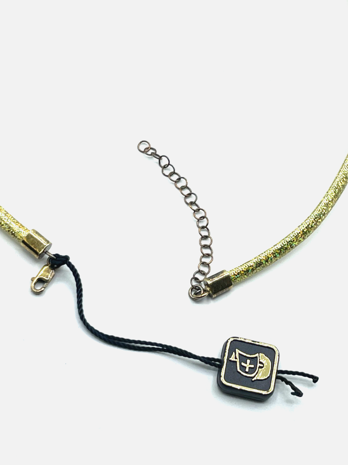 Omegareif La Barca 925 Silber vergoldet + Mesh Collier opalisierend  L 45 + 5 cm6