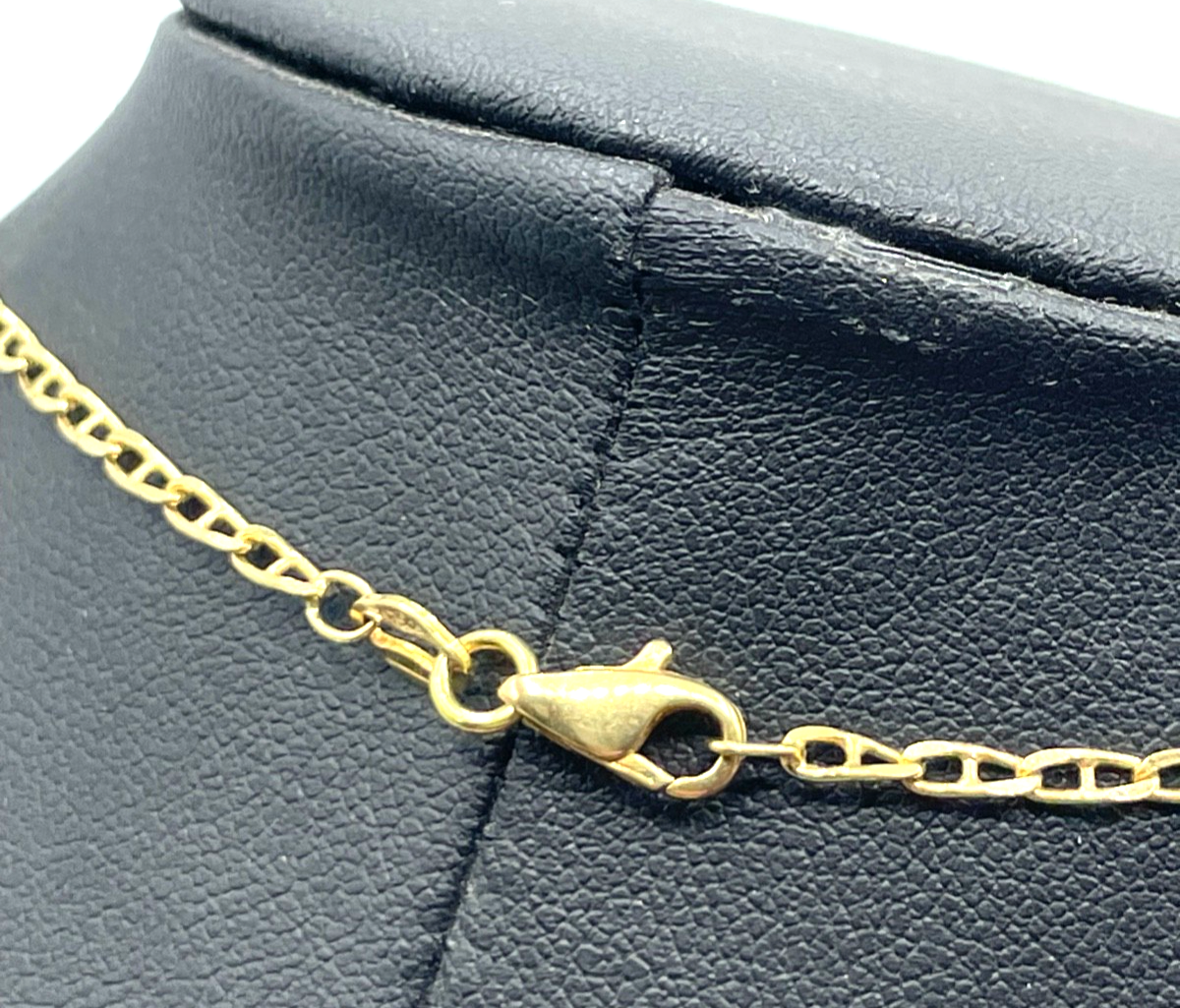 750 Gold 18 K Gold apart Collier Kette Weißtopas Schleife Dekor Juwelier L 43,53