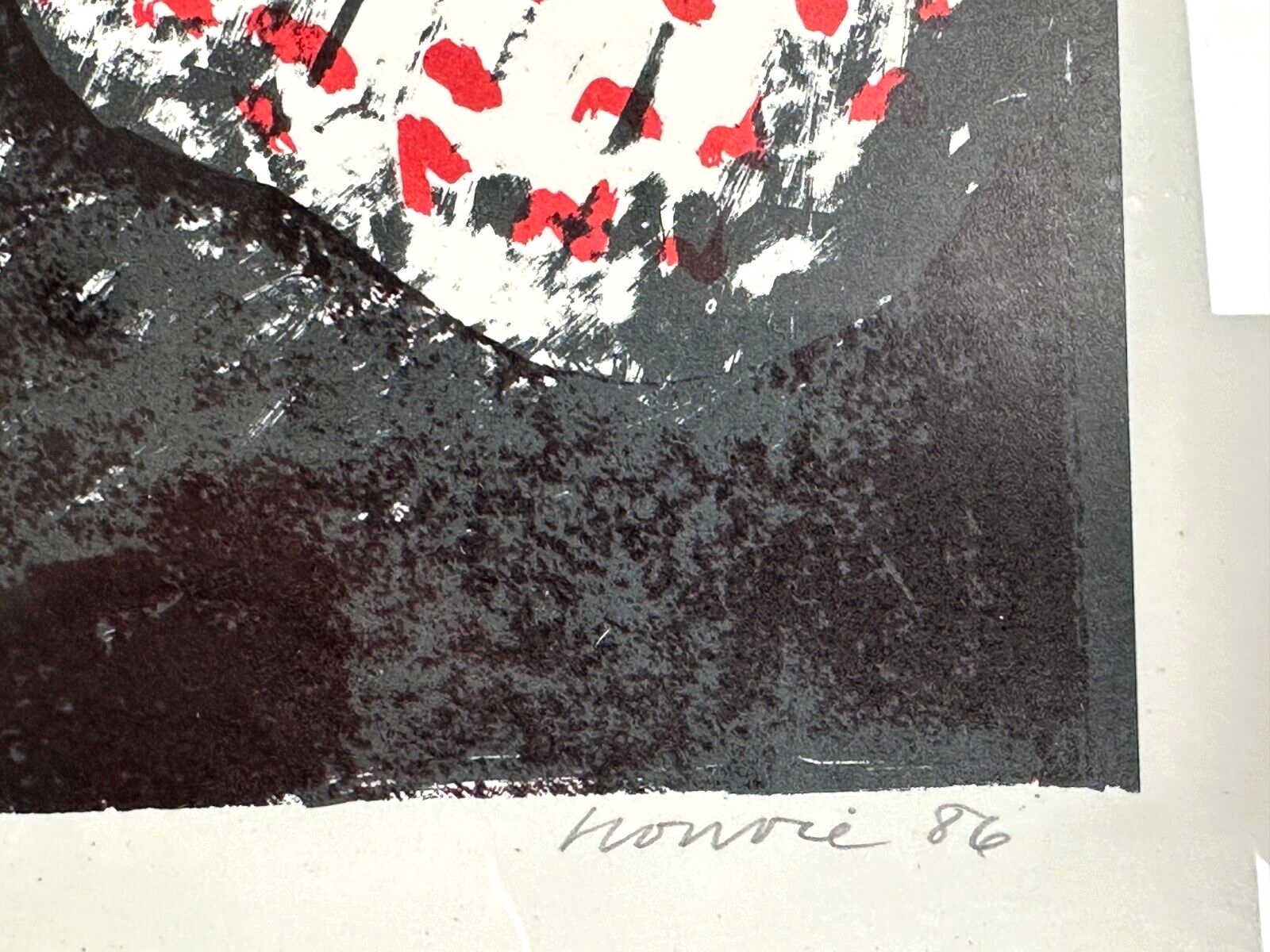 Rolf Bonvie - farbige Lithographie - Untitled - 1986 - nummeriert  signiert10