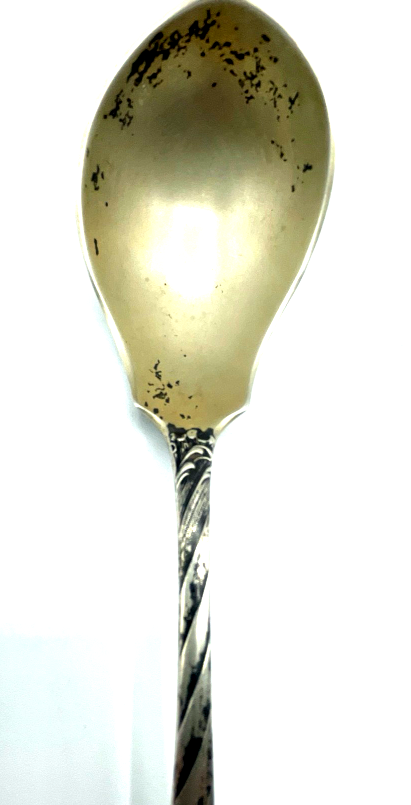 Antik großer 800 Silber Schöpflöffel Vorleger Historismus L 21 cm style rocaille2