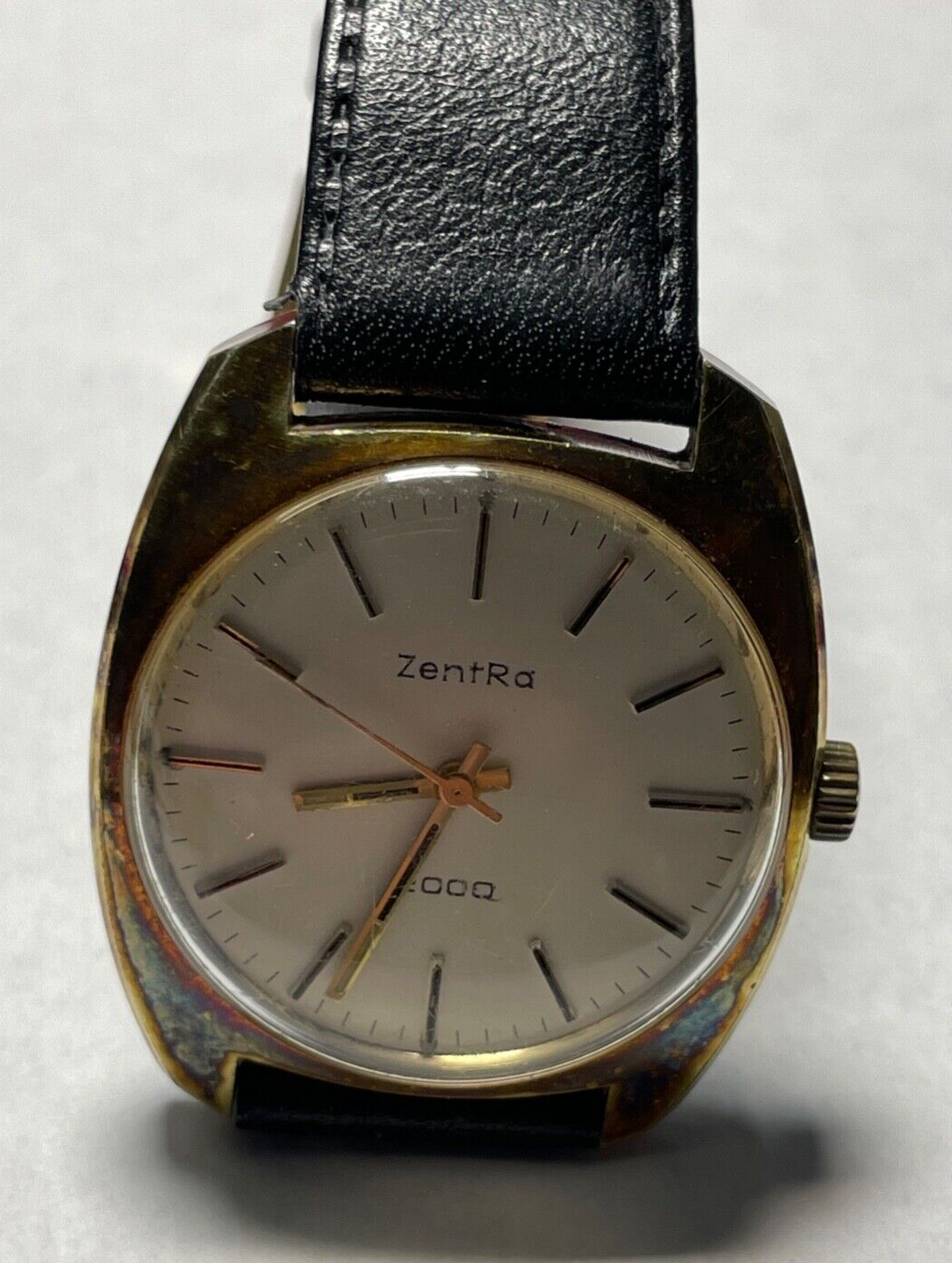 Gepflegte vintage ZENTRA 2000 Herrenuhr Handaufzug Herren Armbanduhr vergoldet6