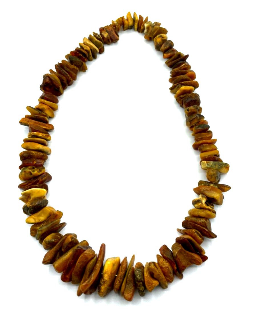 Prächtige Statement Naturbernstein Bernstein Kette 172 Gr. Nuggets L ca. 74 cm5