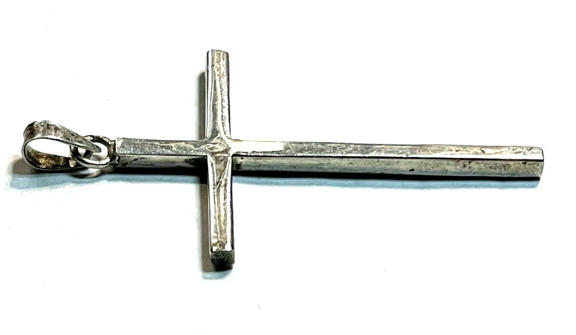 Großer Kreuz Anhänger in 925 Sterling puristisch unisex tragbar H 58 x B 34 mm6