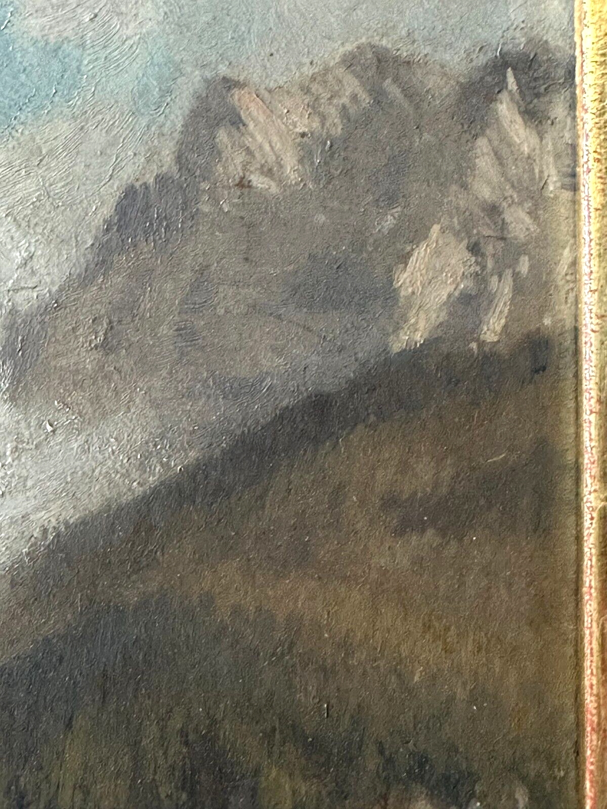 Anton Jahn 1869-? - Öl auf Karton - Gebirgs- Berglandschaft - gerahmt & signiert9