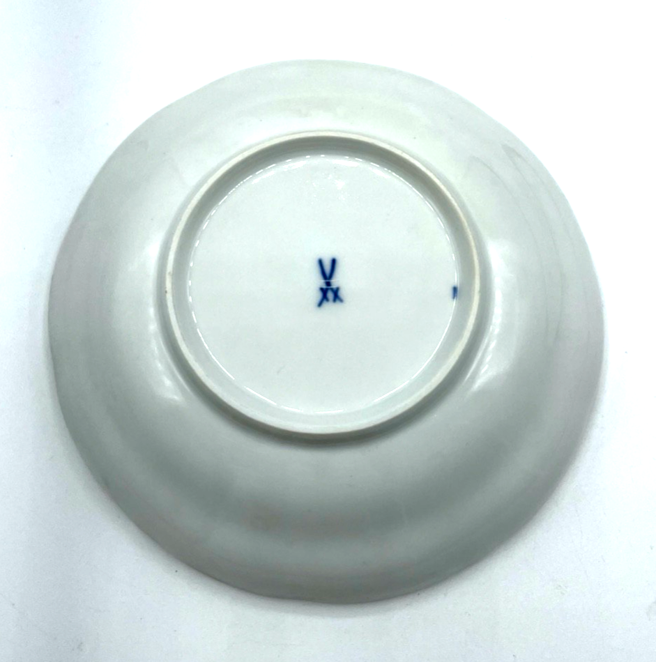 Antik Meissen Porzellan Schälchen Schale Meissner Rose Wildrose Ø 14,3 cm H 3 cm3