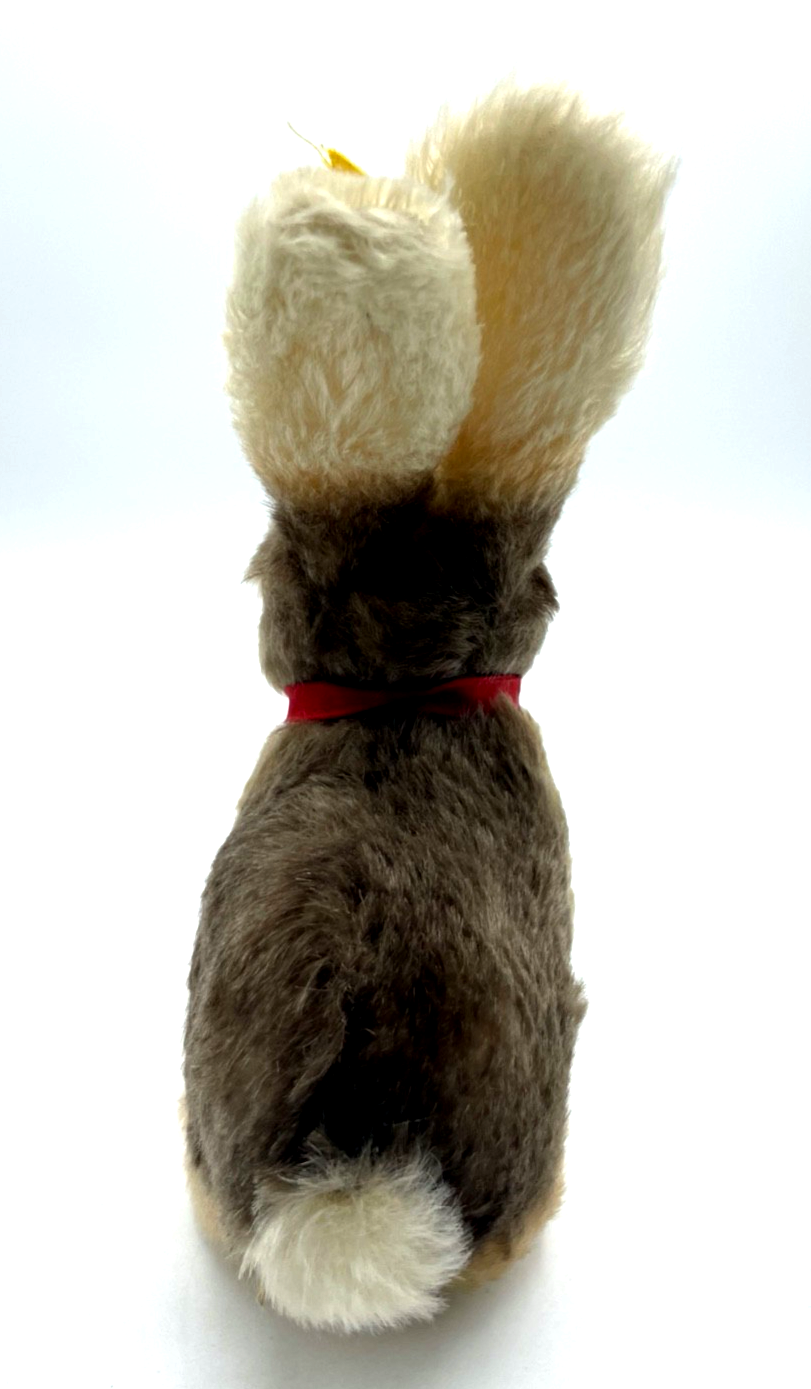 Antik Steifftier Steiff Hase Sonny gepflegt H  20 cm L 16 cm Knopf Fahne Label7