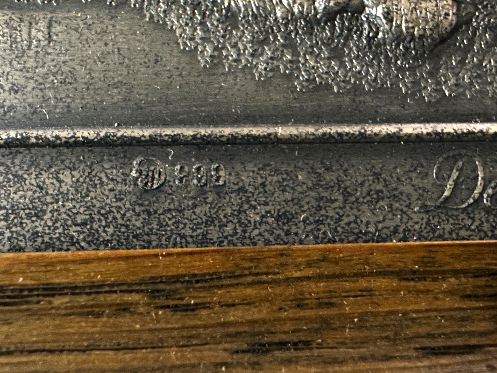 Silberrelief - Jagdszene J. E. Ridinger – Feinsilber 999 – limitiert 87/12004
