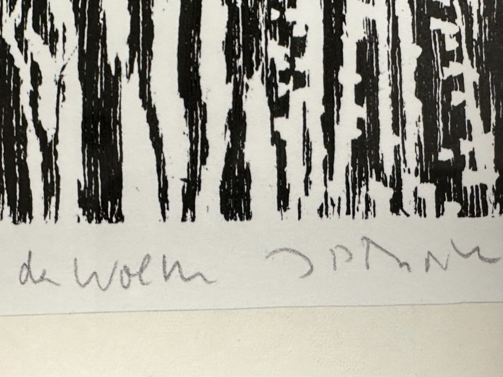 Jan Peter Thorbecke - Holzschnitt - 'Unter den Wolken' - signiert & nummeriert11