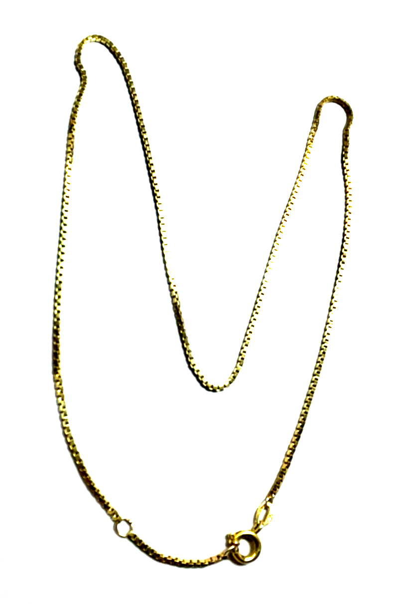585 Gold 14 K Gelbgold Kette Venezianerkette unisex L 35,5 -38 cm B 1 mm gepfl.4