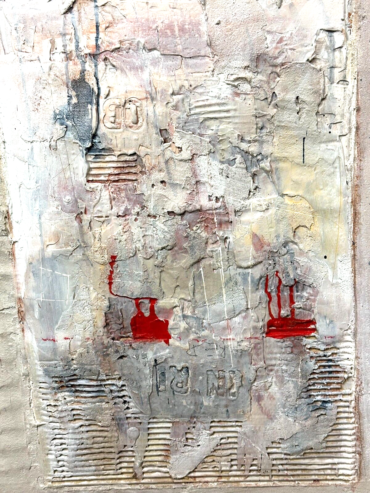 Nikola Zigon - Öl auf Leinwand Collage - Principle of Birth - gerahmt - signiert11