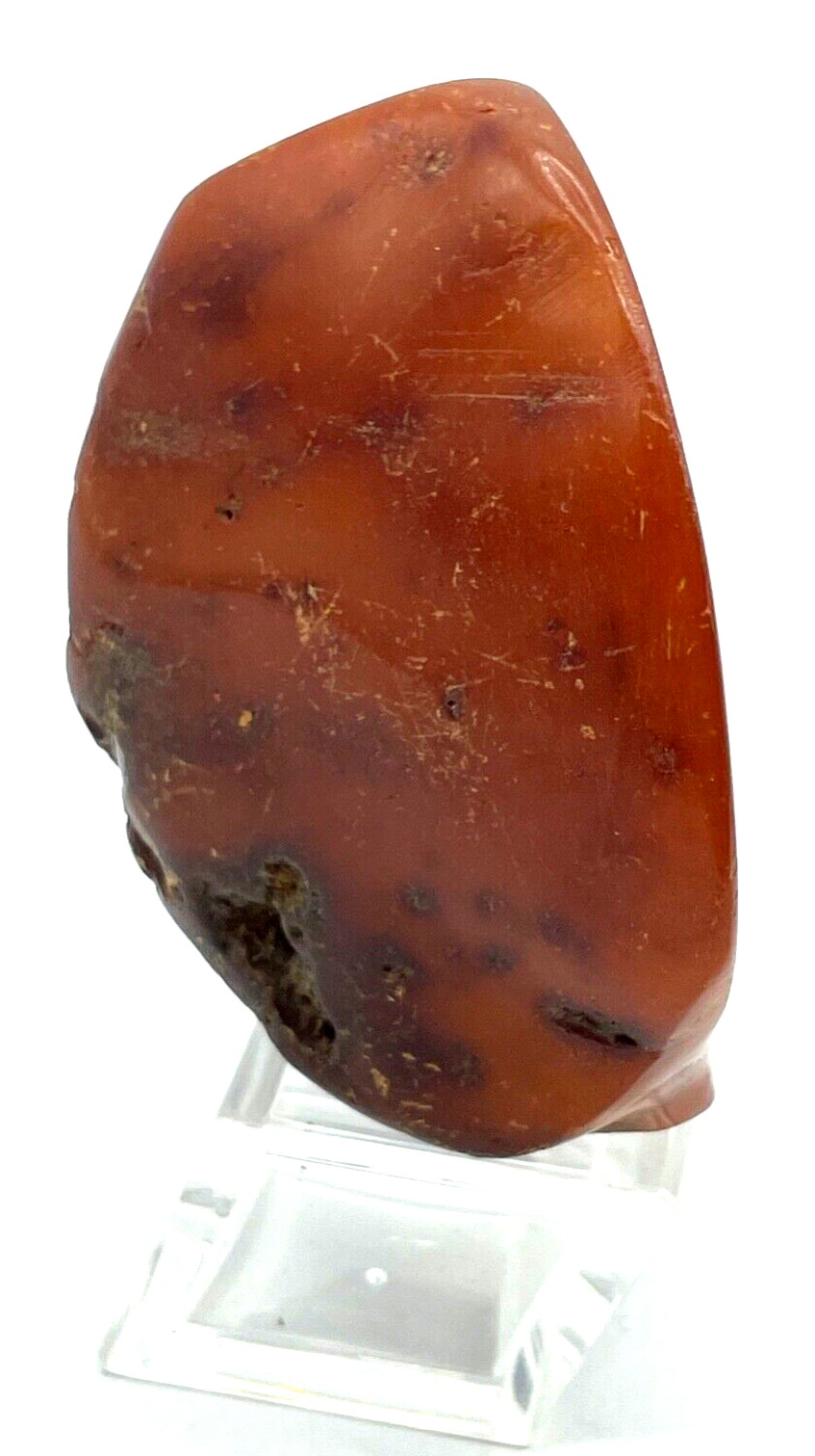 Großer Natur Bernstein Findling teilpoliert 82,88 Gramm Butterscotch light Amber3