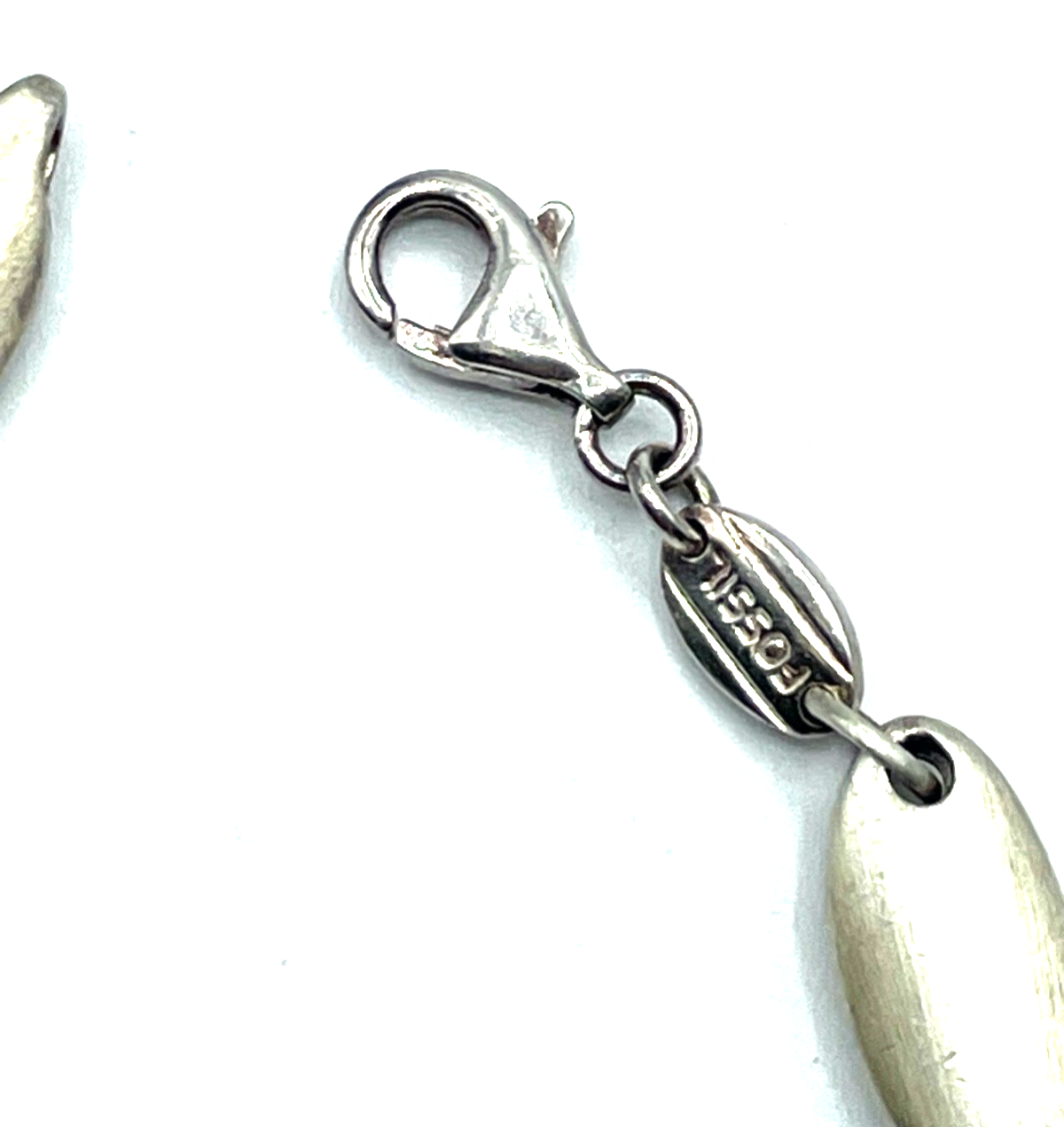 Massives Fossil Armband 925 Sterling Silber L 17,5 B 8 mm 25,45 Gramm unisex2