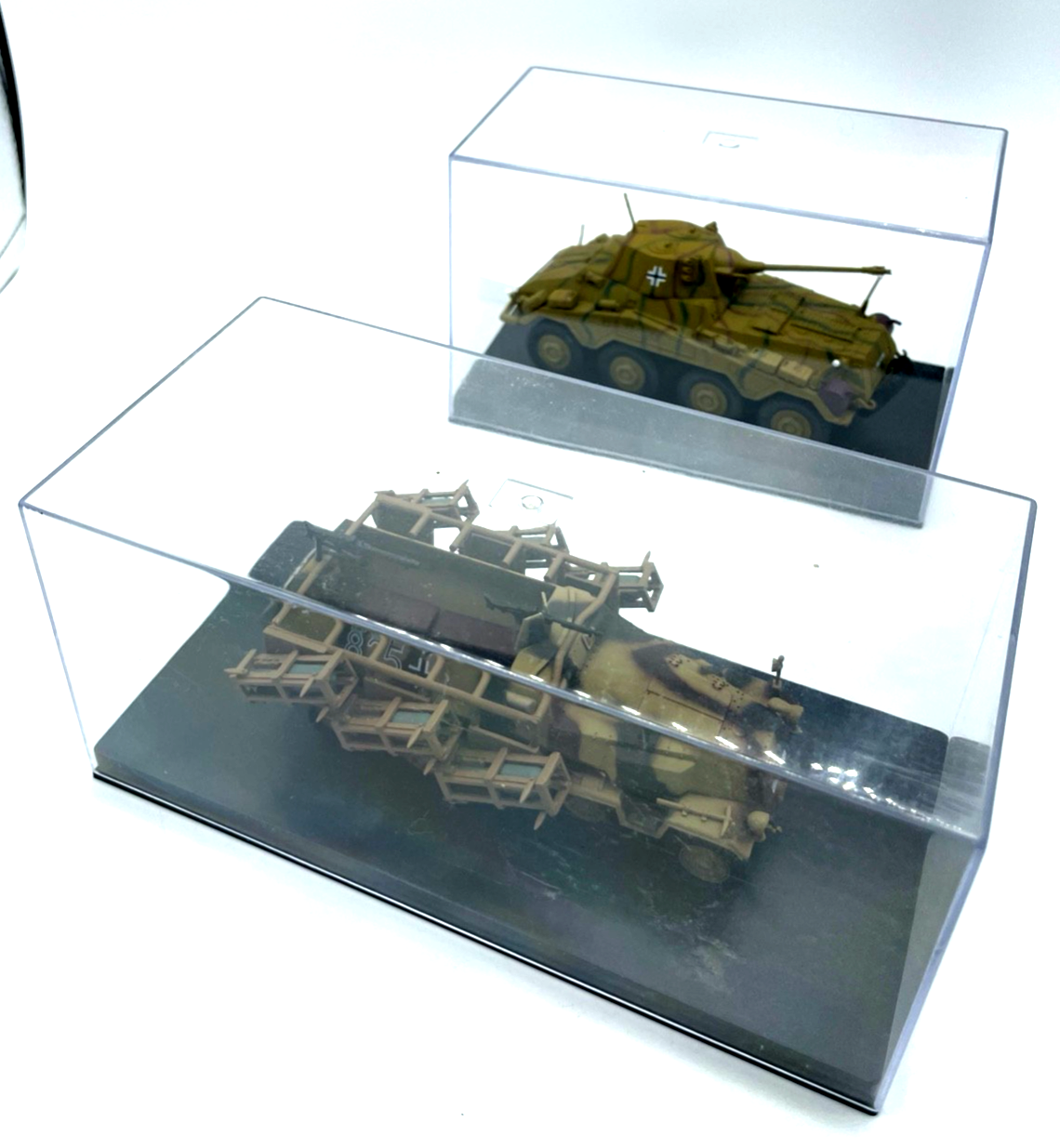 Dachbodenfund 2 x WK II Modell Fahrzeuge Militär Panzer Puma + Stuka zu Fuss3