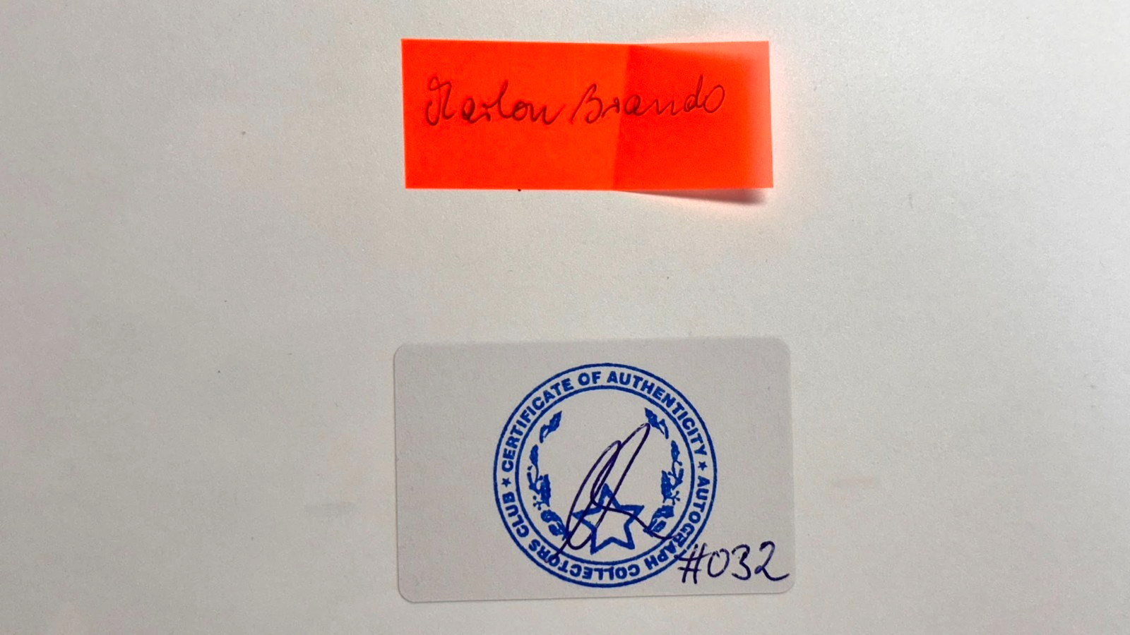 Marlon Brando Autogramm - Der Pate - signiertes Foto - goldener Marker - COA5