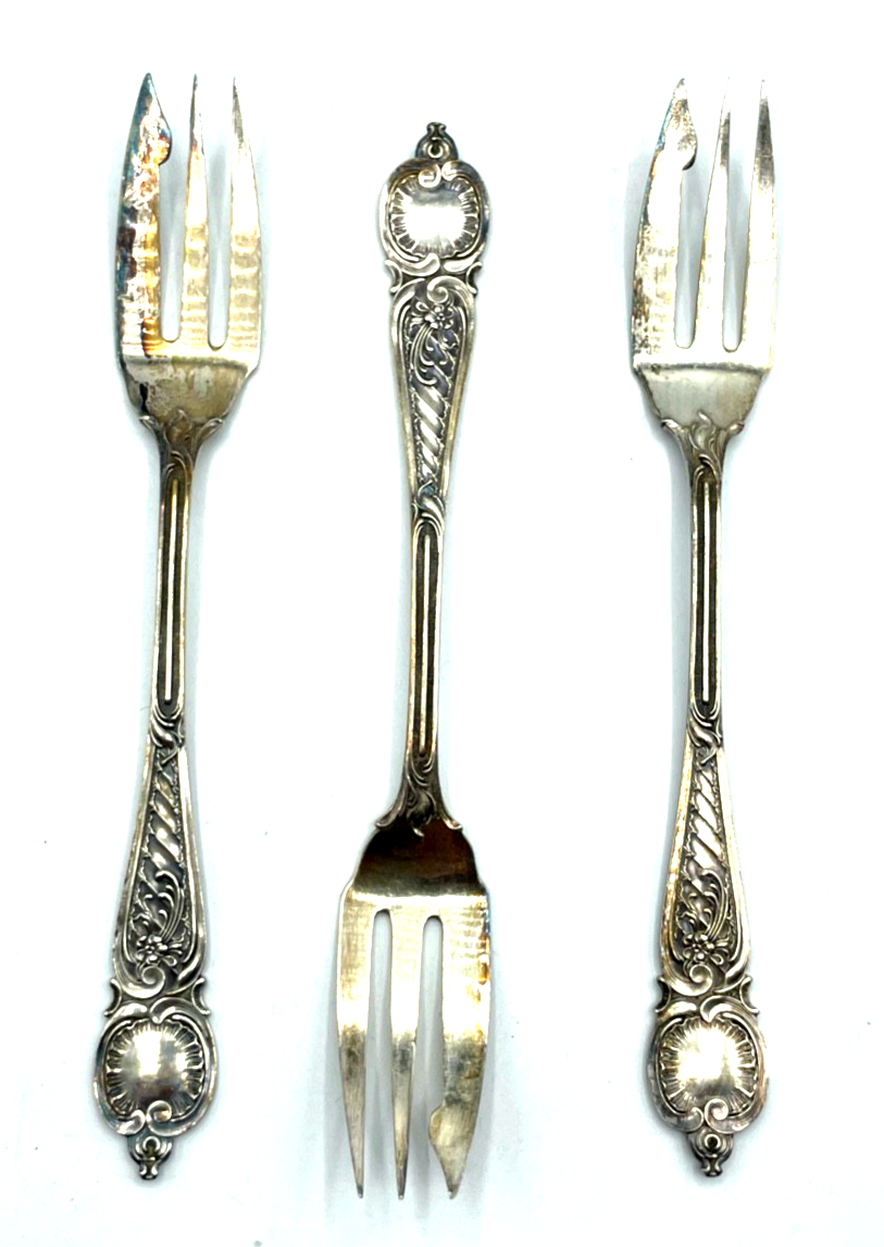 Antik WMF Historismus Kuchengabel 3 große Gabeln vor 1900 sehr gepflegt1