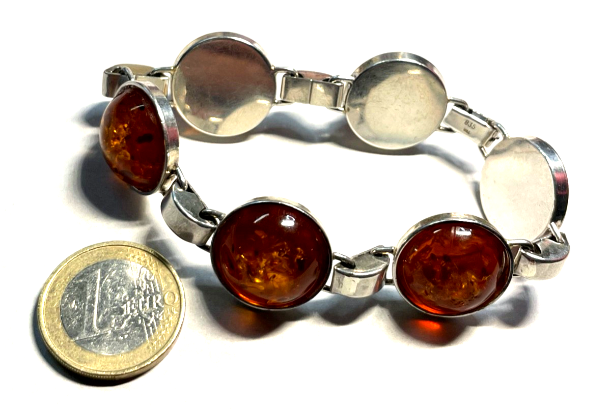 Stattliches solides vintage K&L Bernstein Design Armband 835 Silber L 20 cm1