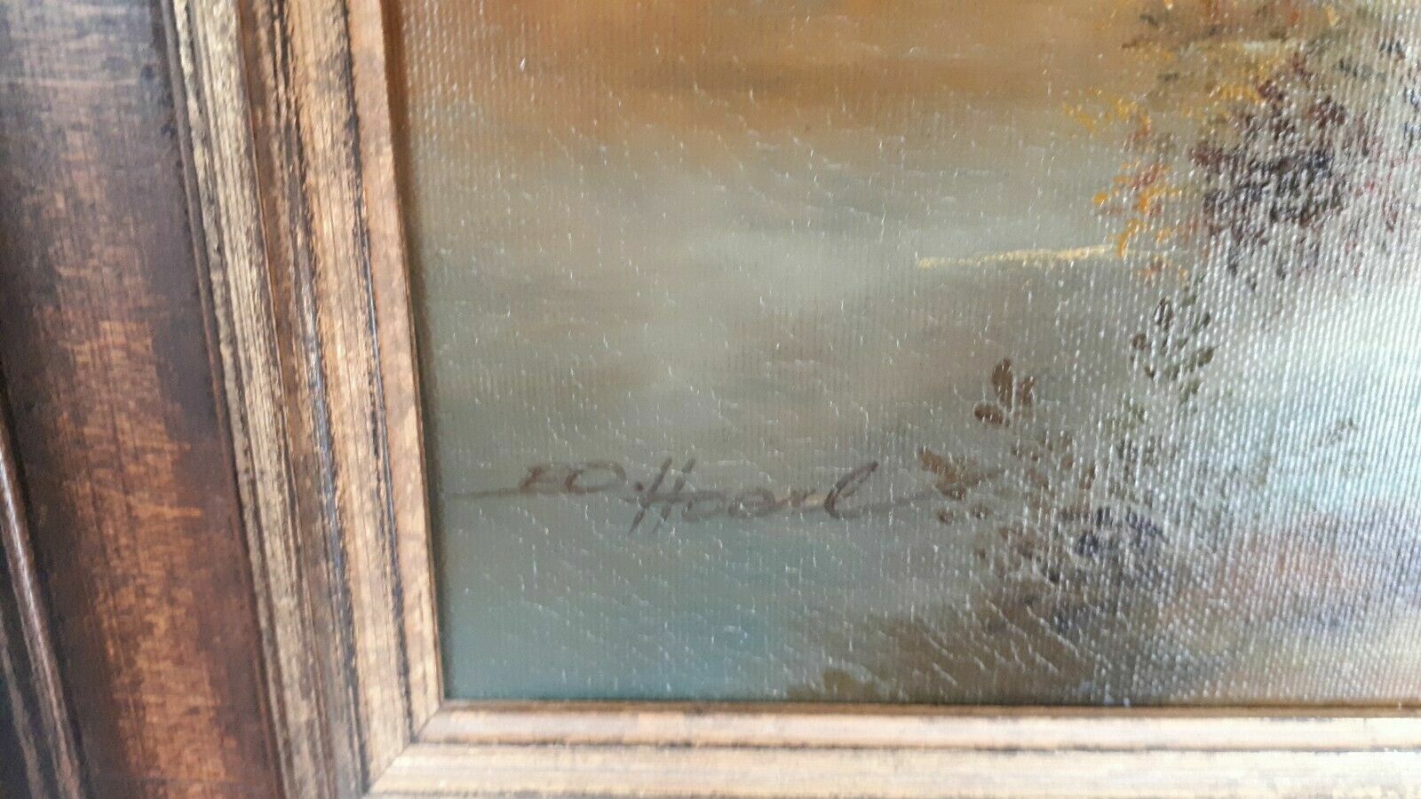 Gemälde - Öl auf Leinwand - gerahmt - signiert - E. O. Hoerl - Landschaftsbild3