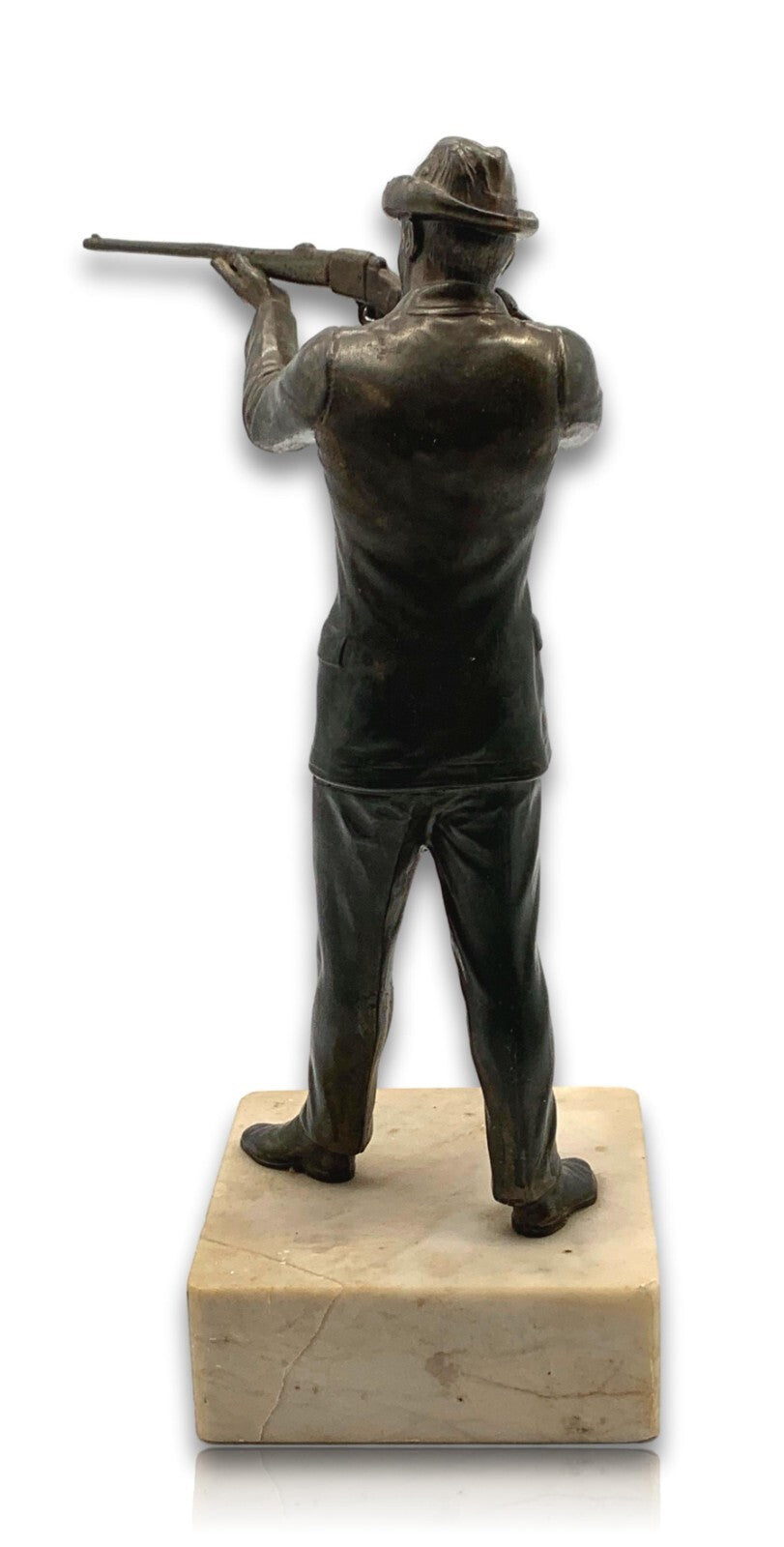 'Schütz' - Galvano Bronze Figur Skulptur Plast - Marmorsockel - ca. 1910/19206