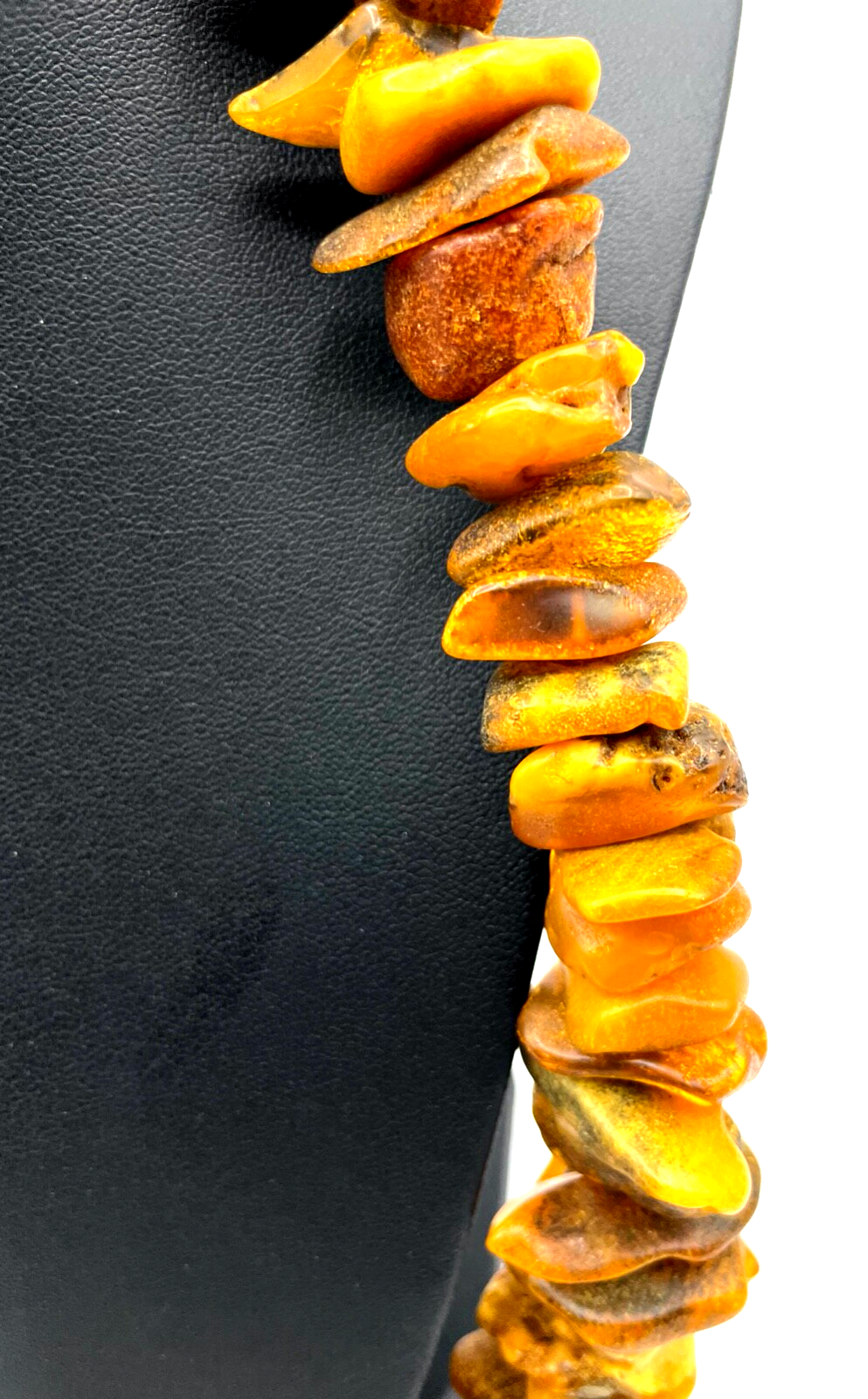 Prächtige Statement Naturbernstein Bernstein Kette 172 Gr. Nuggets L ca. 74 cm4