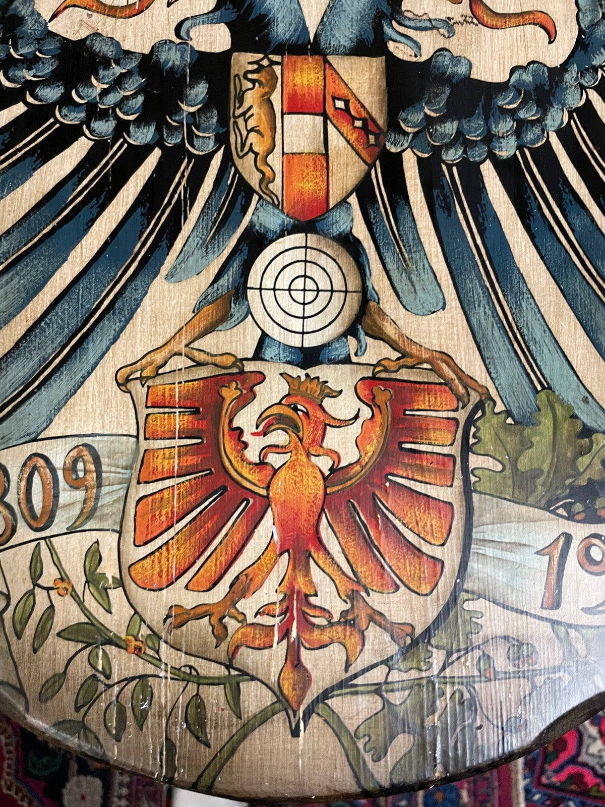 Tiroler Erhebung 1809 Schützentafel Schützenscheibe 1909 Österreich-Ungarn Adler4