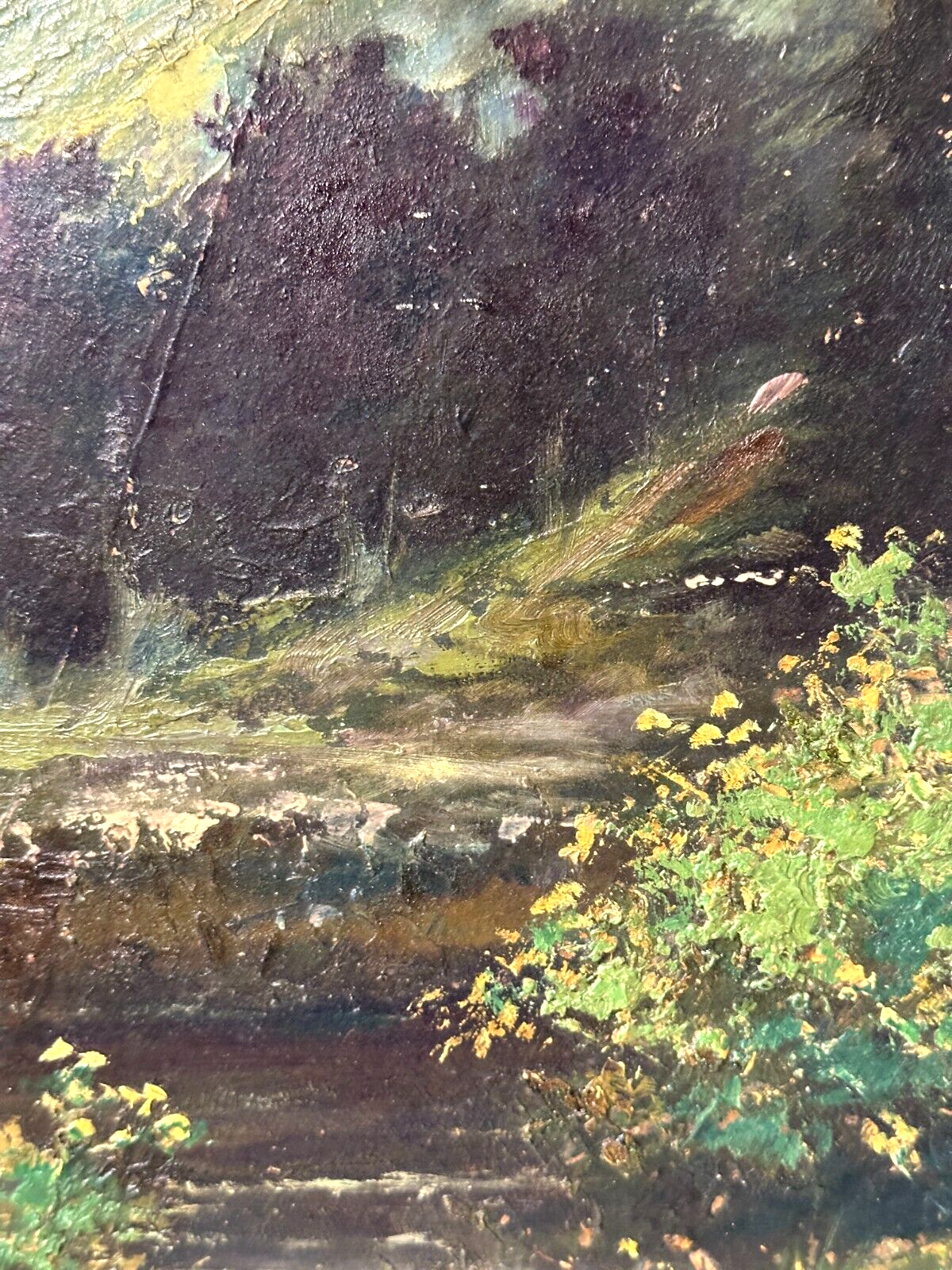 Wilhelm Mergenthaler 1878-? - Öl auf Karton - Berglandschaft - gerahmt signiert3