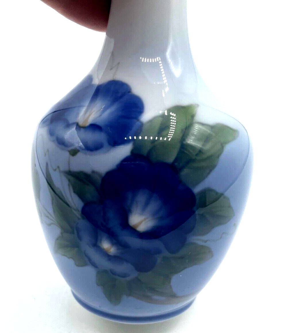 Vintage Royal Copenhagen Porzellan Vase 790 43B Wicke Winden Blüten H 20 cm1