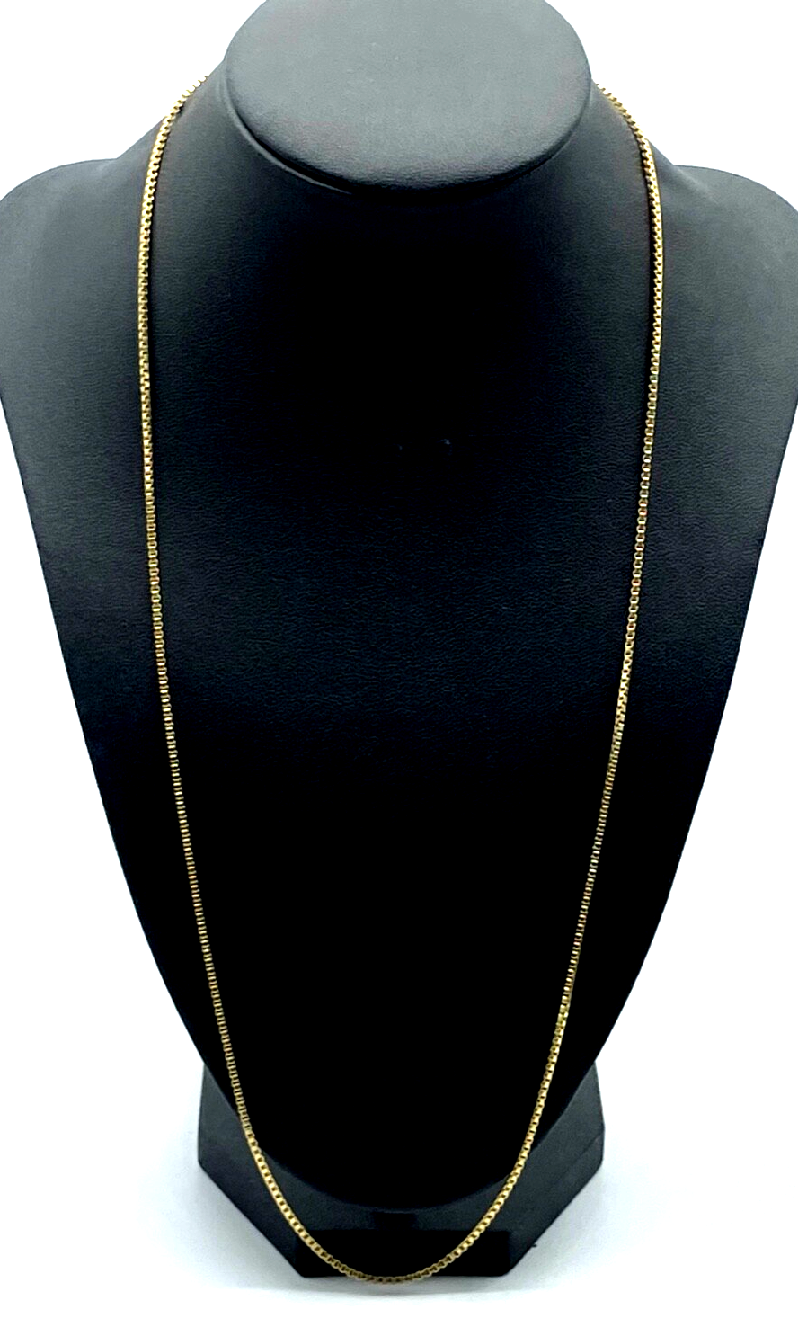 750 Gold 18 K Gelbgold Kette Venezianerkette unisex L 61cm B 1mm gepfl. 10,79Gr0