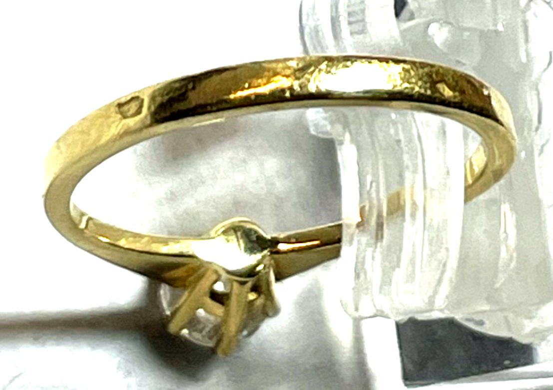 750 Gold 18 K Ring Solitär klassisch Ø16mm RG 51 Juwelier Verlobung Vorsteckring7