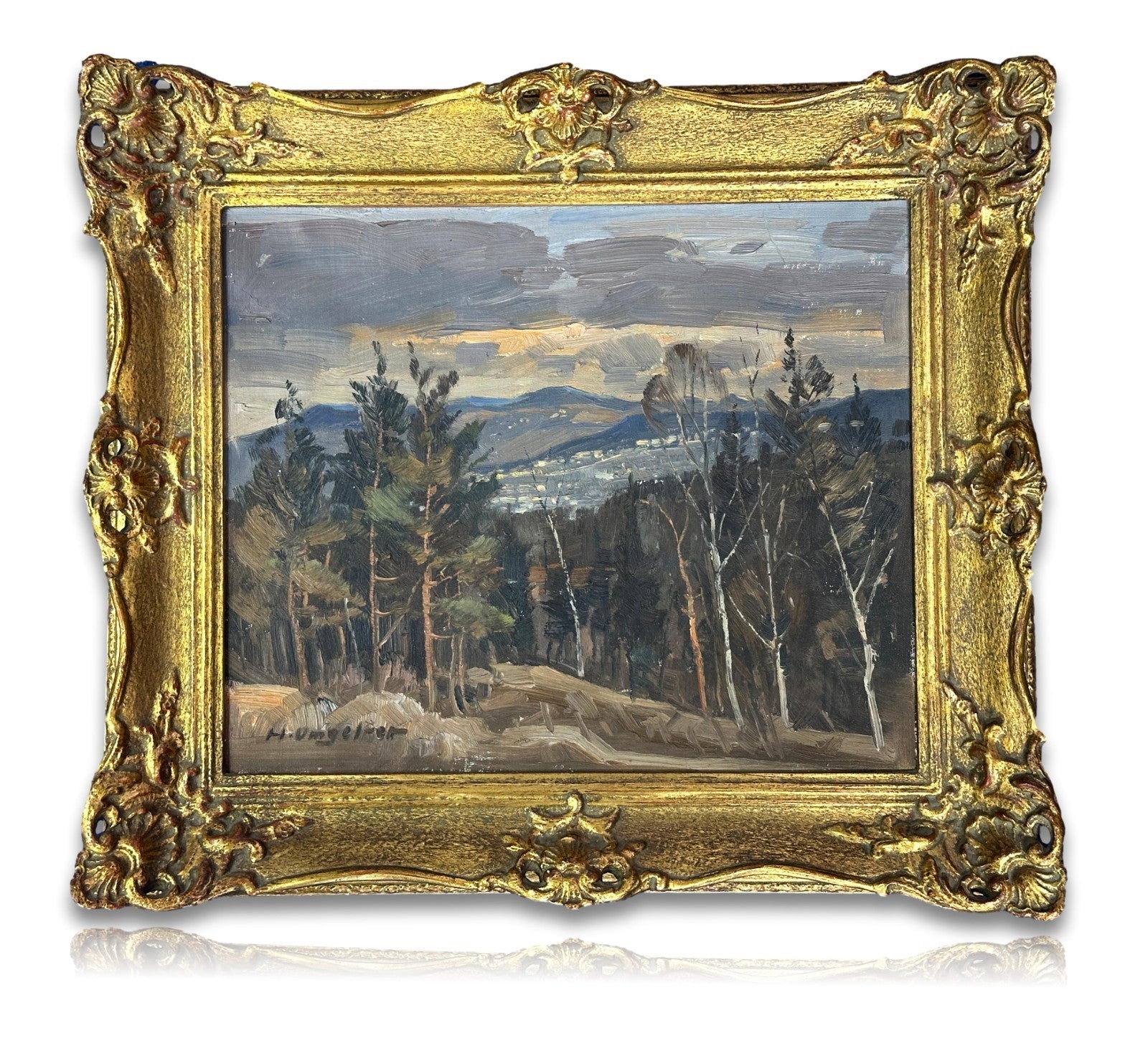 Hermann L. Umgelter (1891–1962) – "Talblick" - Öl/Leinwand - signiert - gerahmt0