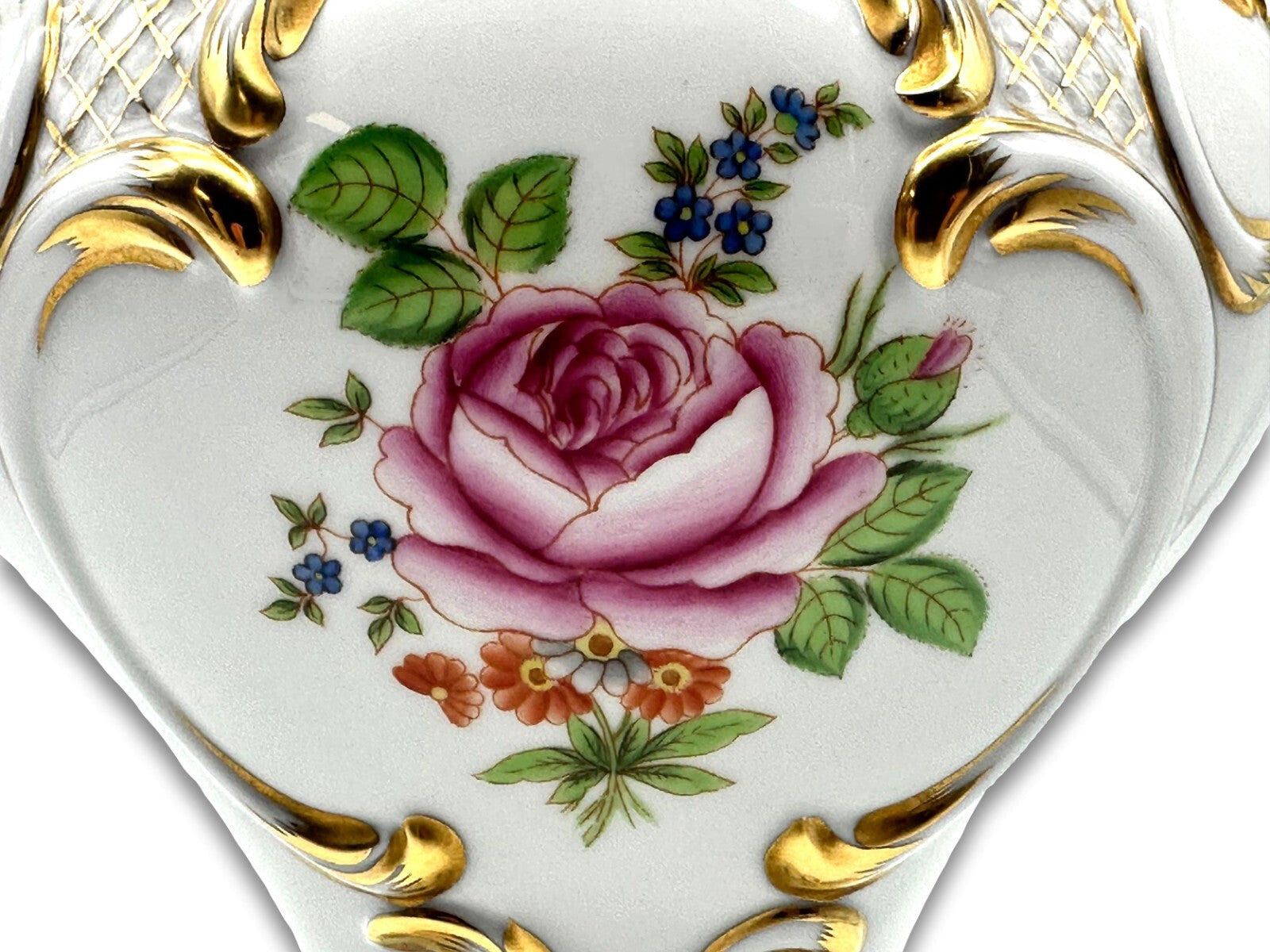 Herend 6663/PBR - Prunkvase Vase - Porzellan - Petit Bouquet De Rose Handbemalt4
