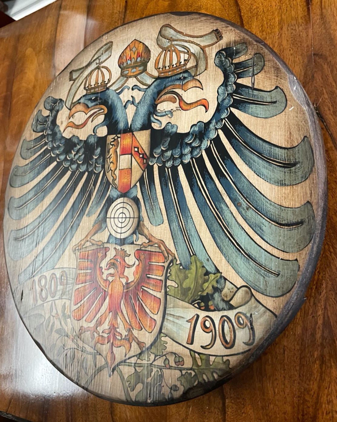 Tiroler Erhebung 1809 Schützentafel Schützenscheibe 1909 Österreich-Ungarn Adler6