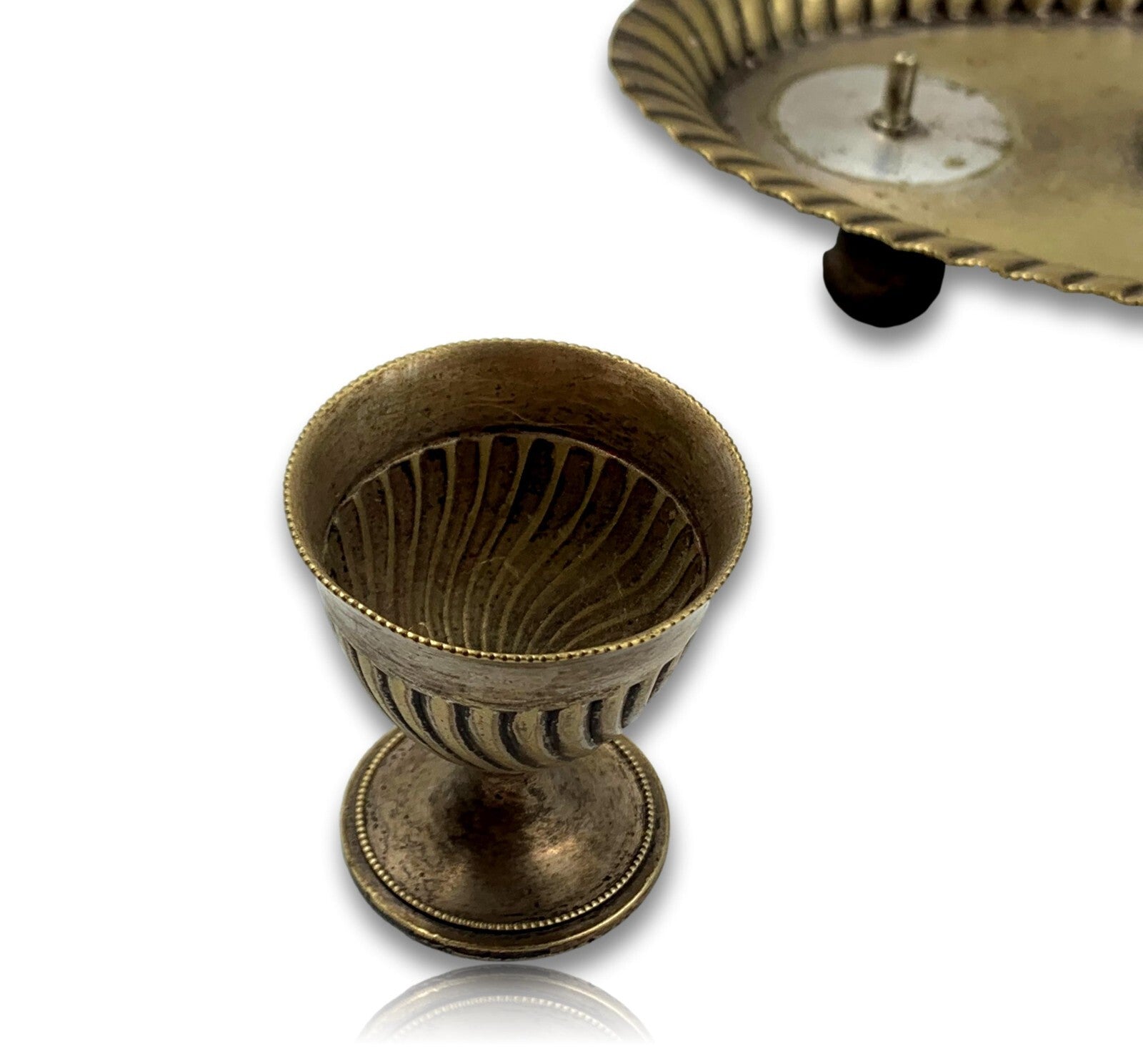 WMF - Eierbecher Menage um 1890 - versilbert - Tablett auf Kügelfüße - sehr RAR7