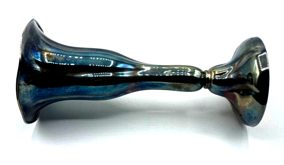 Antik 835 Silber Vase formschöner Kelch Halbmond Krone Löwe Punzen H 24 cm topp5