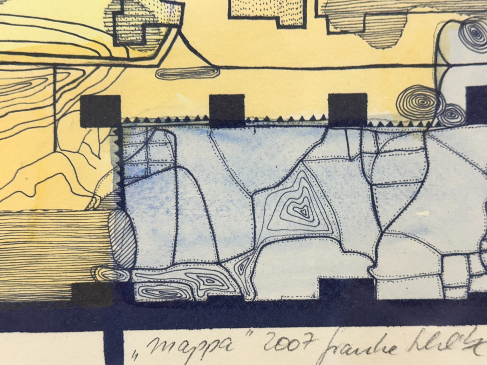 Frauke Schlitz – „Mappa“, 2007 - kolorierte Lithografie - signiert & nummeriert11