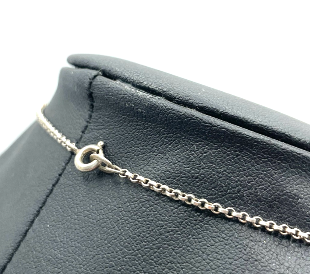 Großer Abalone Muschel Anhänger facettierter Tropfen an Silberkette Erbskette4